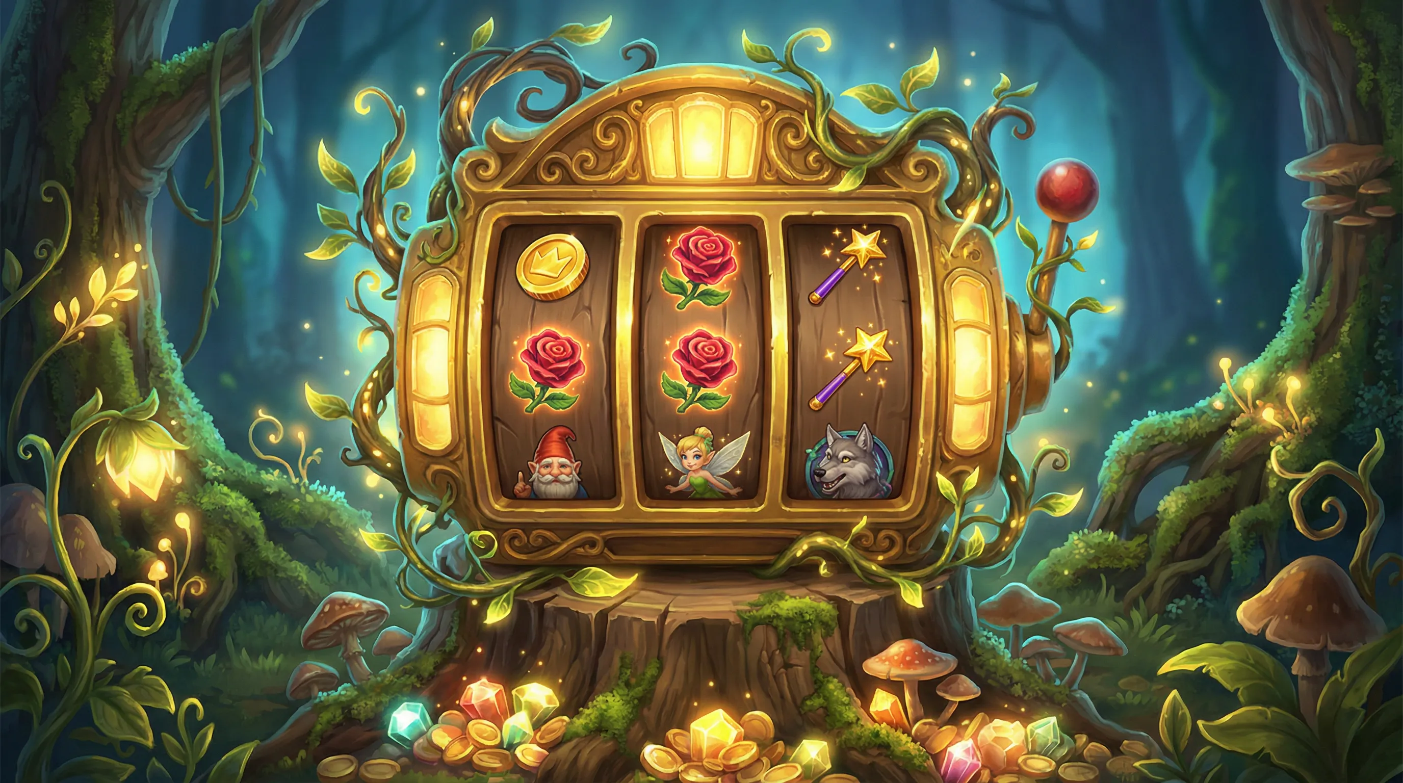 Caça-níqueis mágico com símbolos encantados no SSSbet